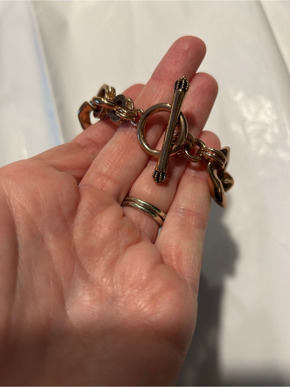 Vintage Juicy Couture rose gold Chunky Link Bracelet - Picture 6 of 6